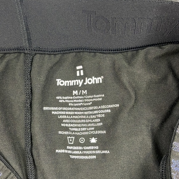 Tommy John Blue Black Geo Print Pull On Modal Blend Pajama Pants Mens Size M - Picture 5 of 11